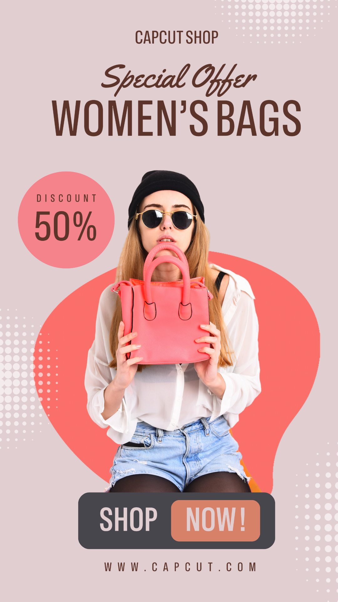 Venda de bolsas da indústria da moda História do Instagram