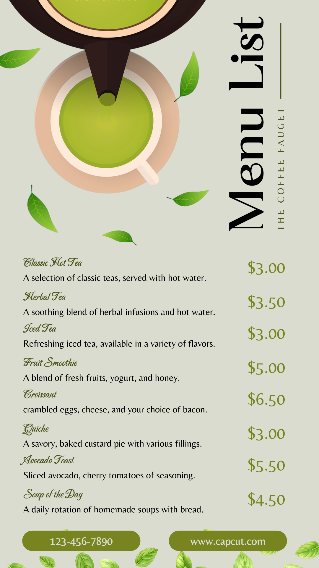 Lista de menus de cafés História do Instagram