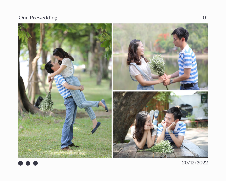 Colagem de fotos sem marketing Estética branca