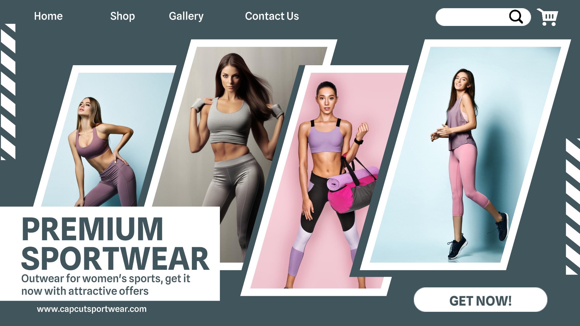 Fashion Women Sportwear Product Display