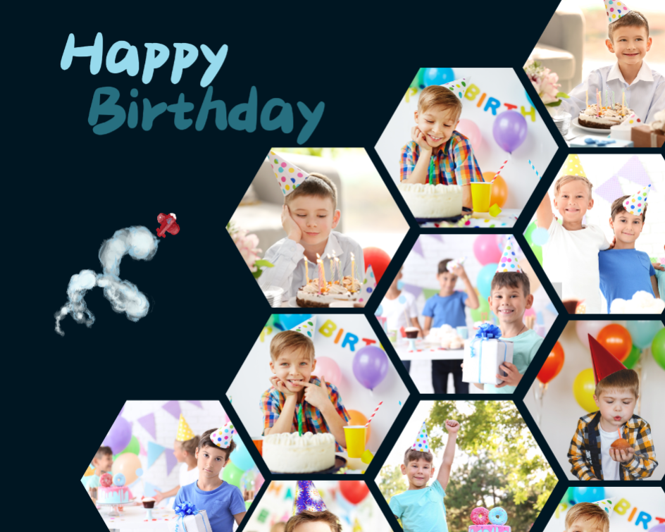 Non-Marketing Photo Collage Happy Birthday