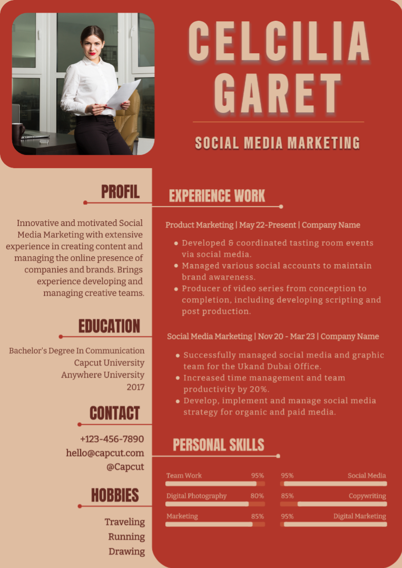 Outro for Video Resume Formal - Pippit