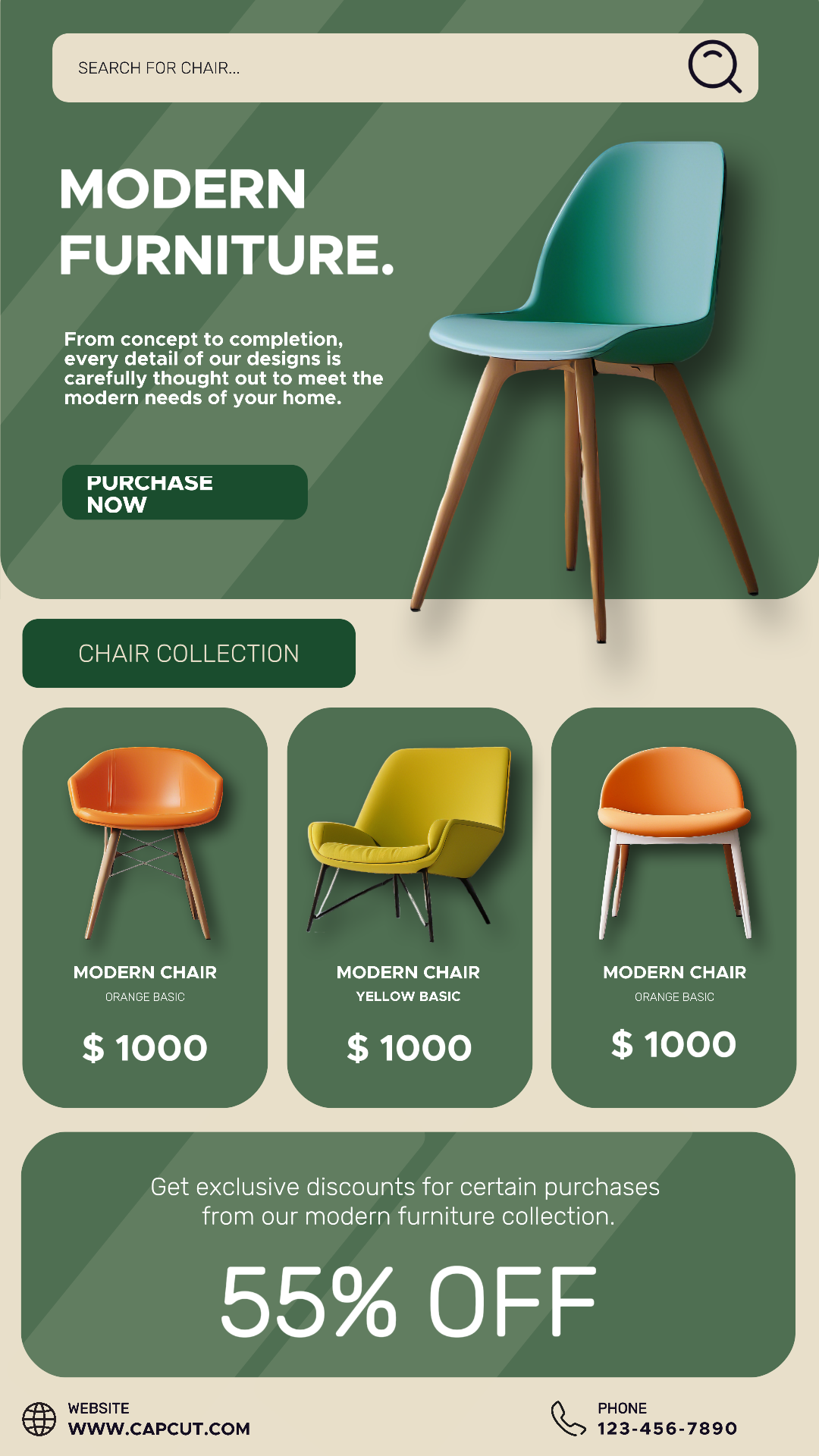 Pôster de marketing doméstico História instantânea moderna