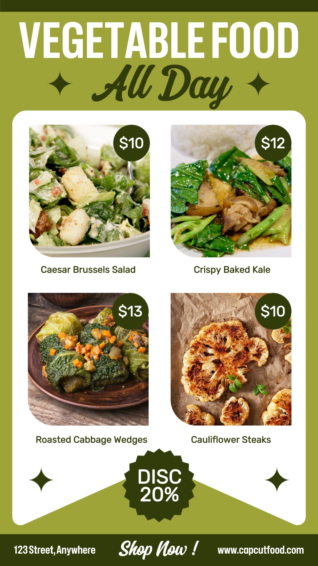 Kisah Instagram Diskon Makanan Sayuran