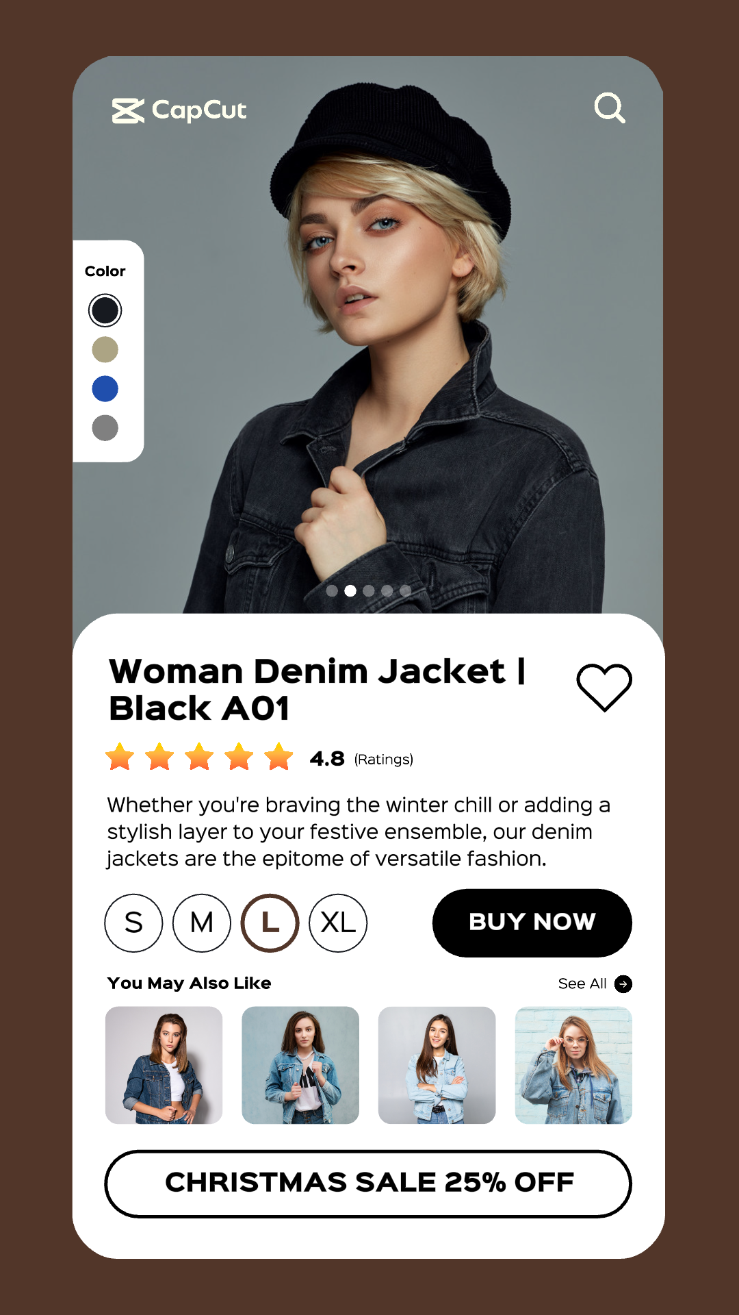 Mujer Chaqueta Vaquera Navidad Venta 5 Multi-producto Imagen TikTok