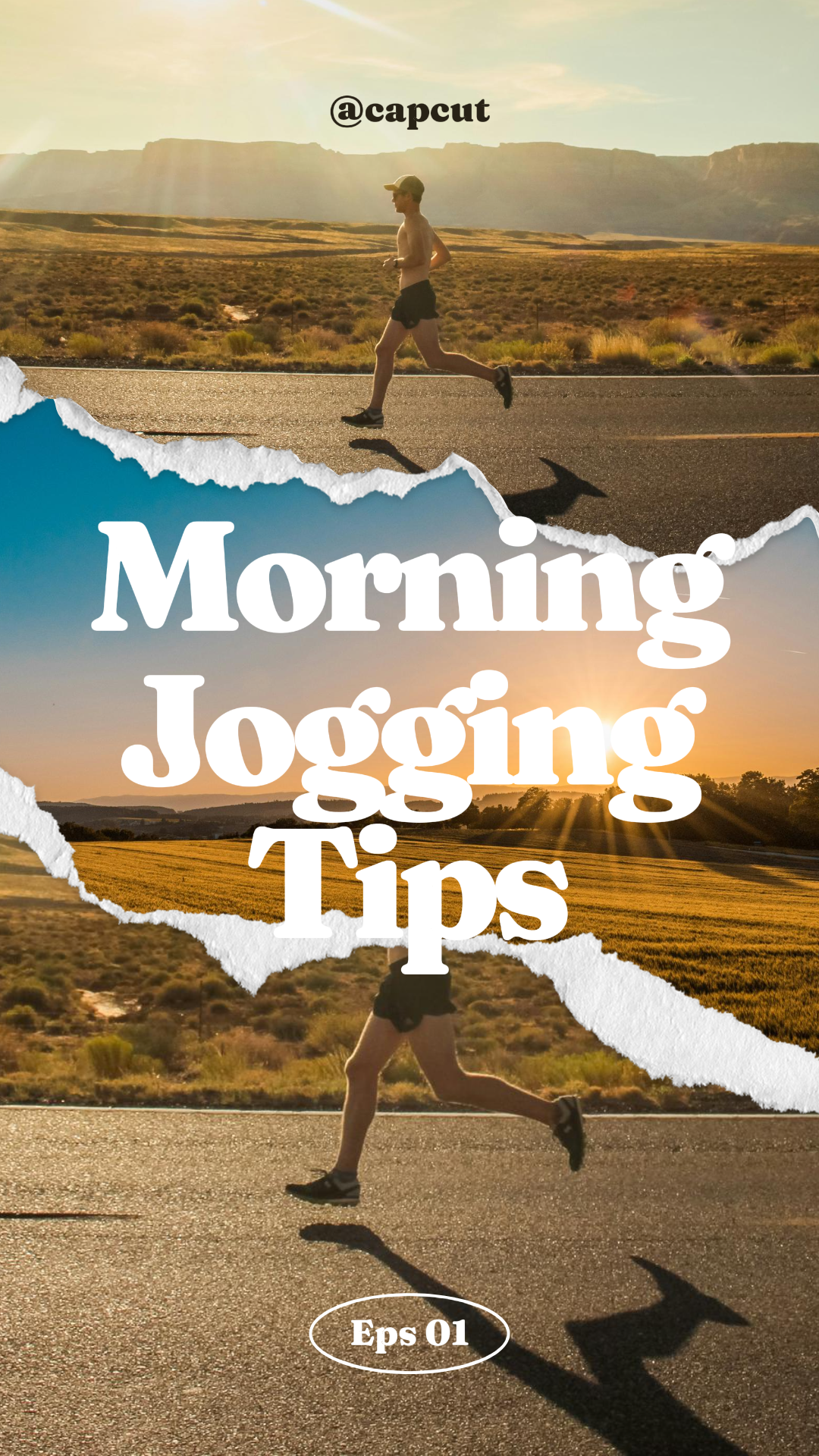 TikTok Thumbnail Morning Jogging Tips Cover