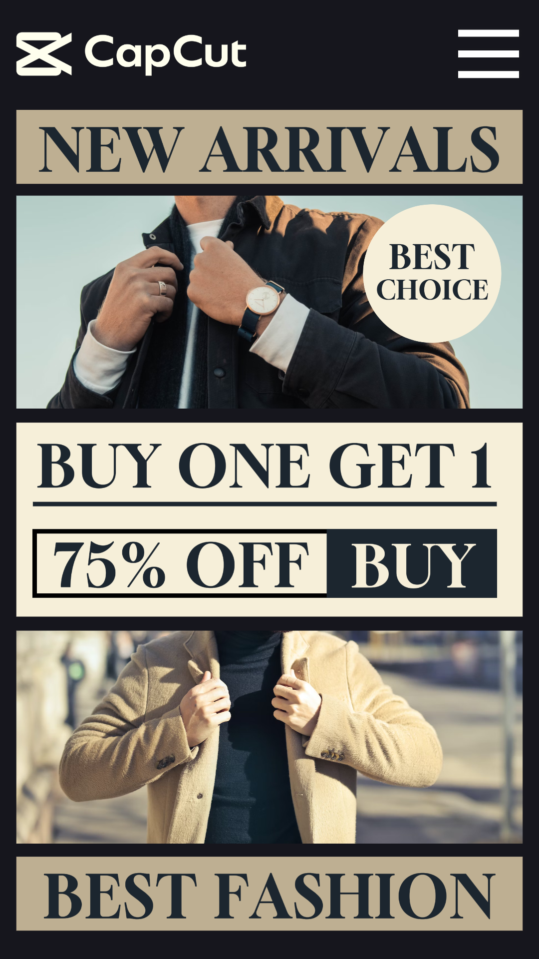 capcut template cover