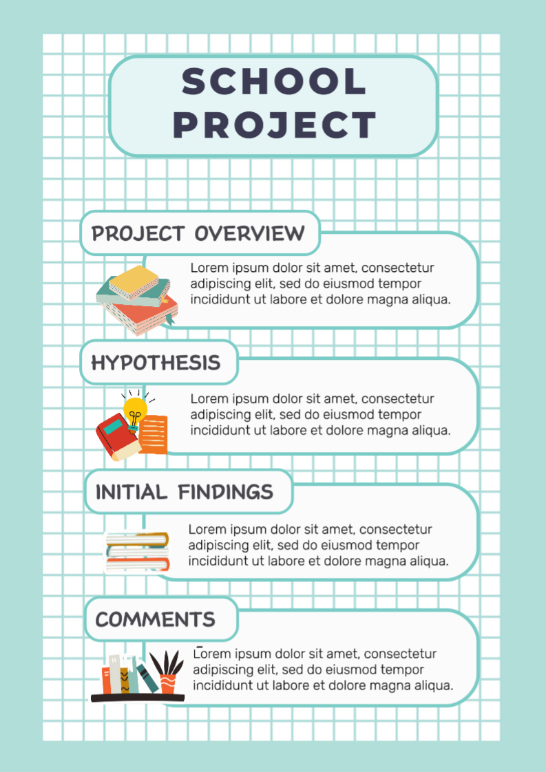 Educación Proyecto Escolar Educativo Blanco y Azul