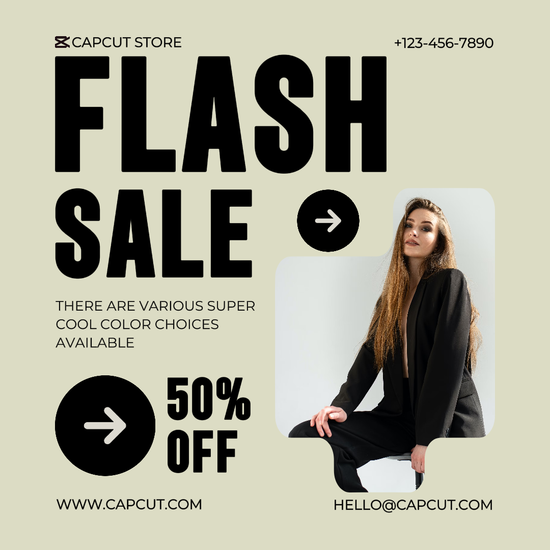 Venta flash de la industria de la moda Publicación de Instagram