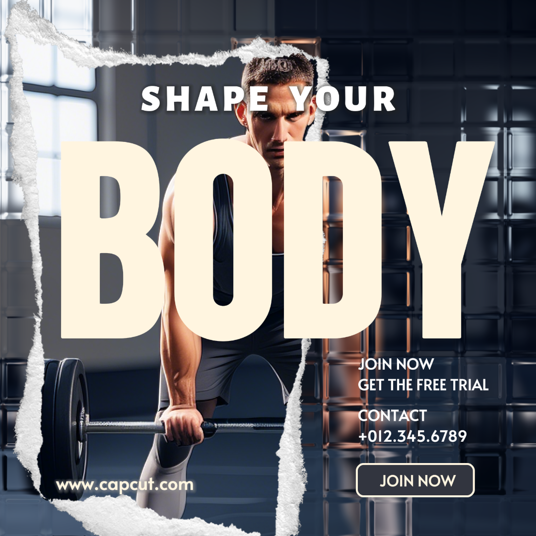 Workout and Fitness Instagram Story Gym Grey