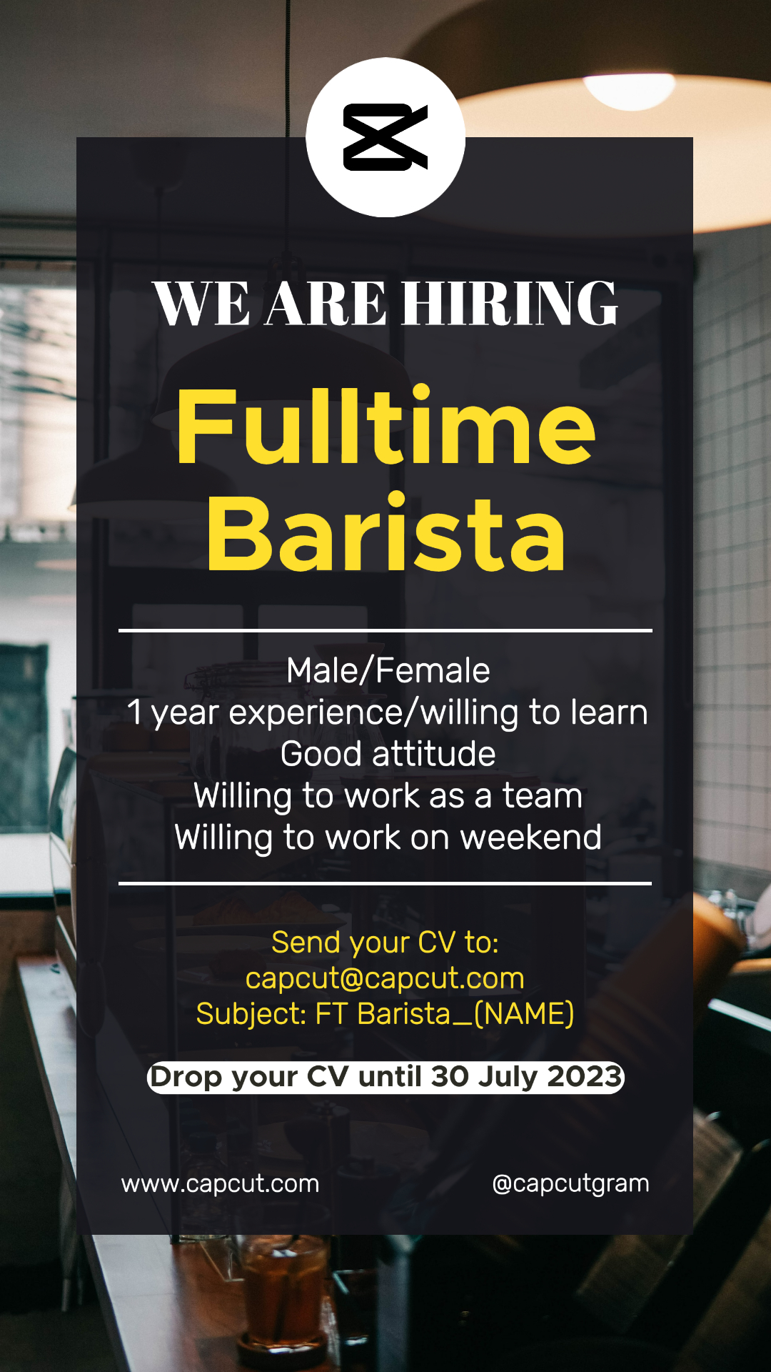 capcut template cover