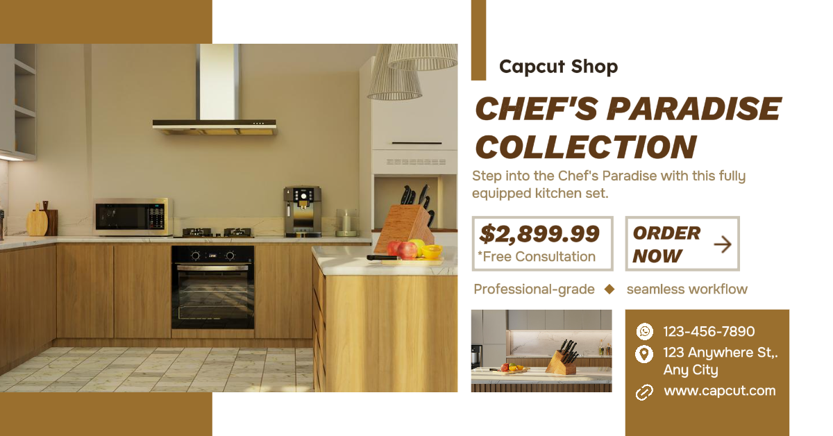 Interior Design Kitchen Set Product Display Facebook App Ad