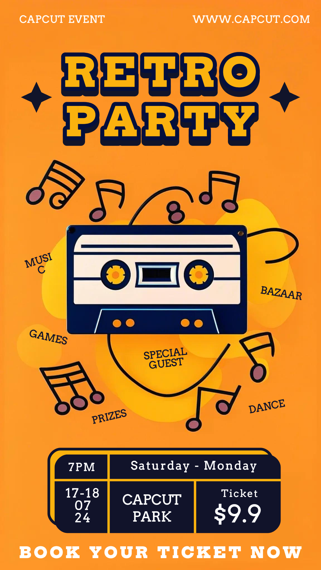 Entertainment Retro Party Instagram Story