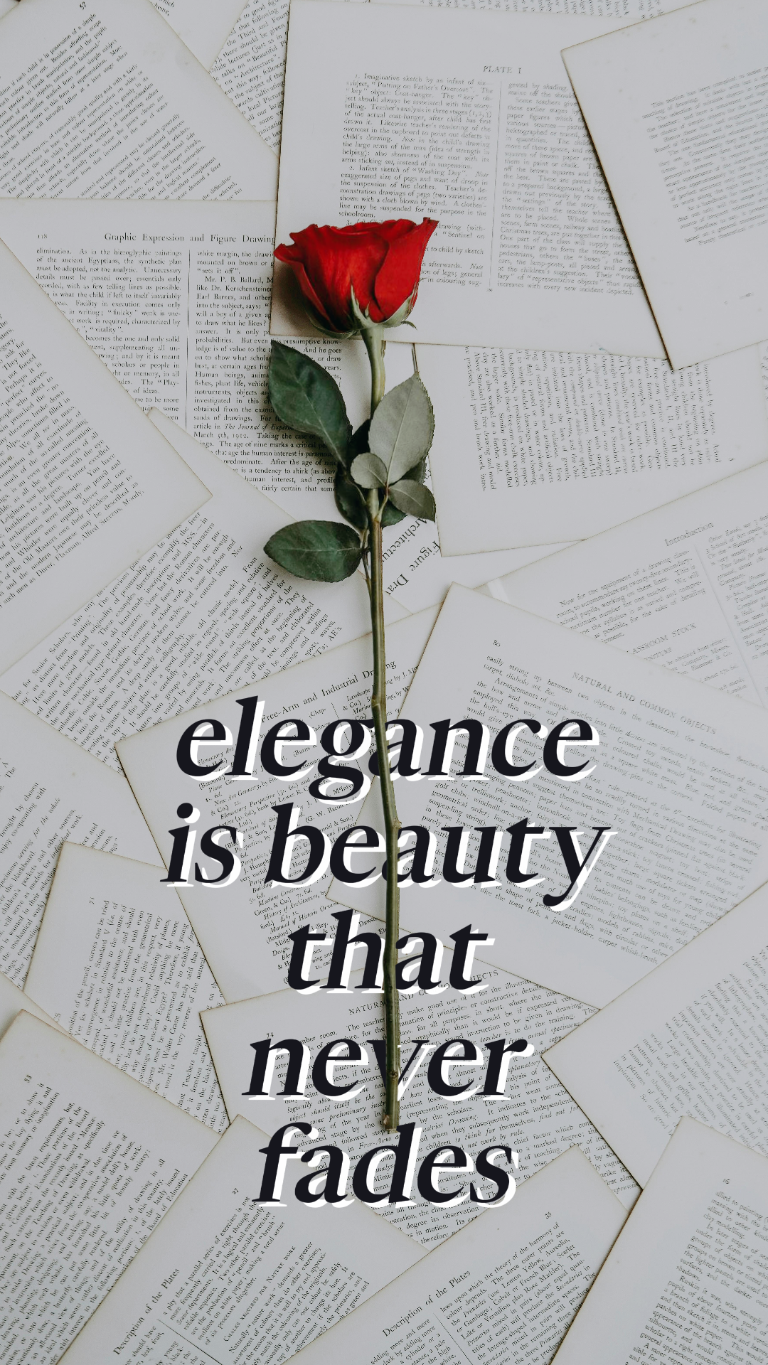 Wallpaper Creative Poster Instagram Story Elegant Flower