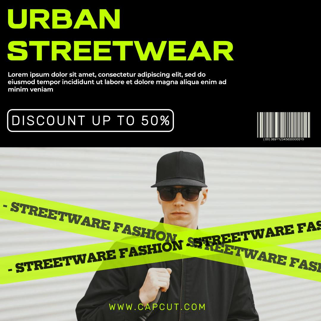 Clothing Urban Streetware Promotion Instagram Post
