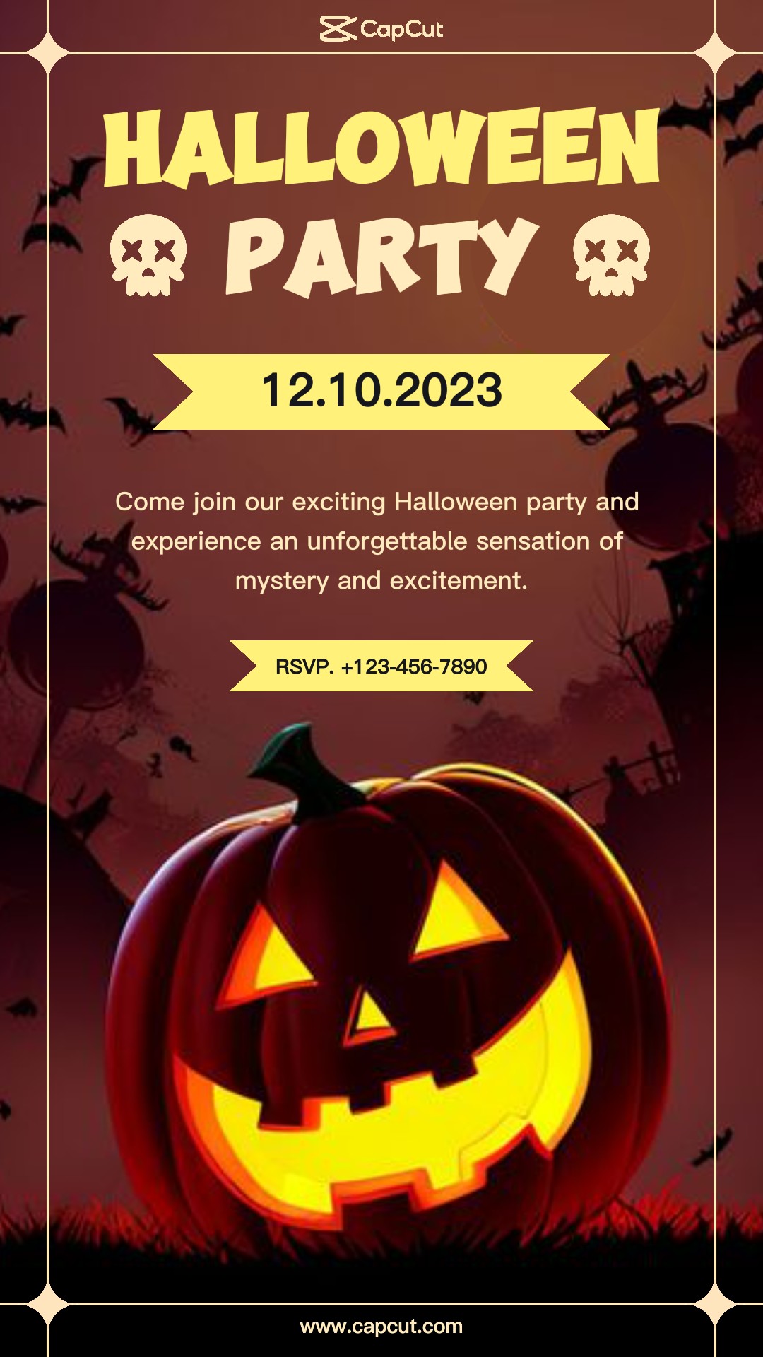 Halloween Party Event Product Display Instagram