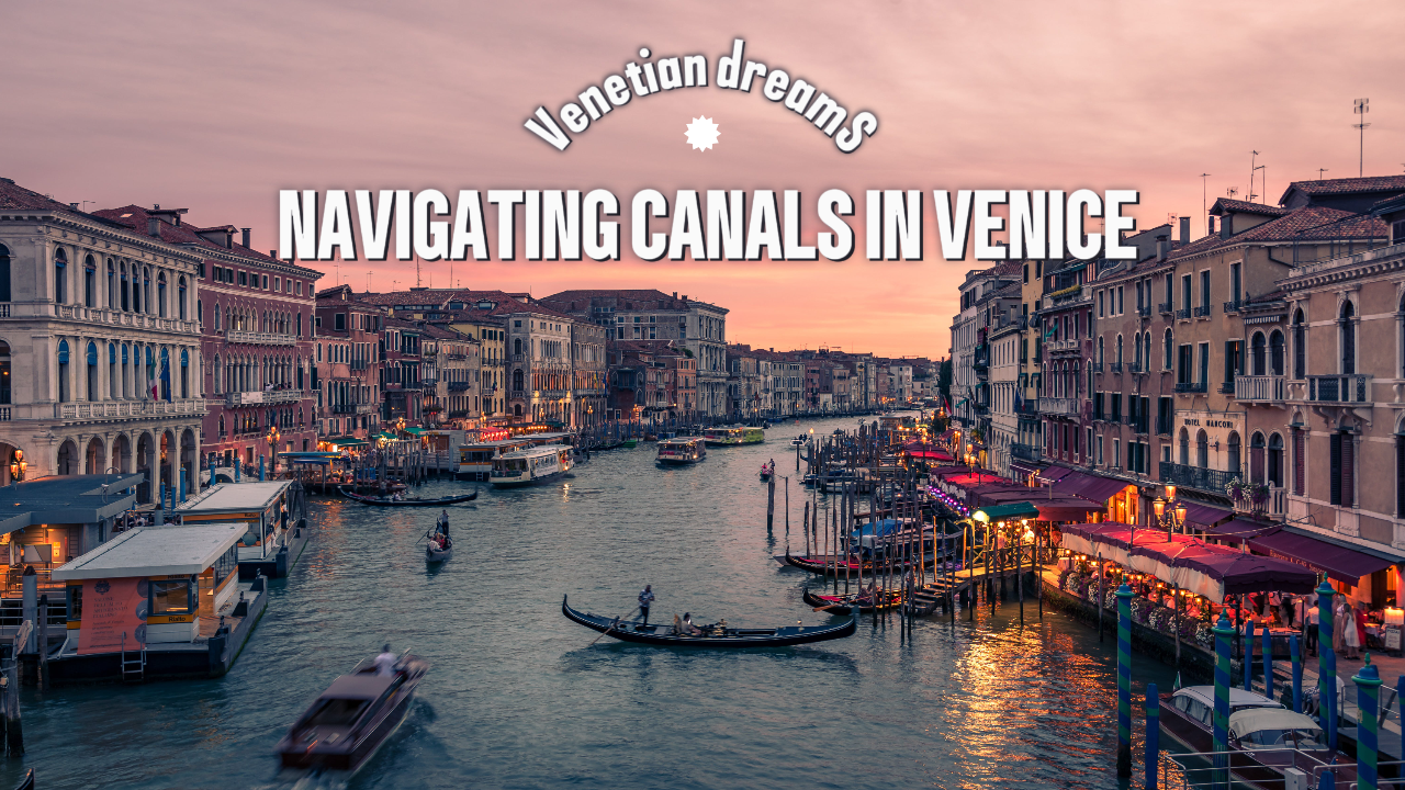 Miniatura do Youtube - Vlog Travel Sonhos Venezianos Navegando Canais em Veneza