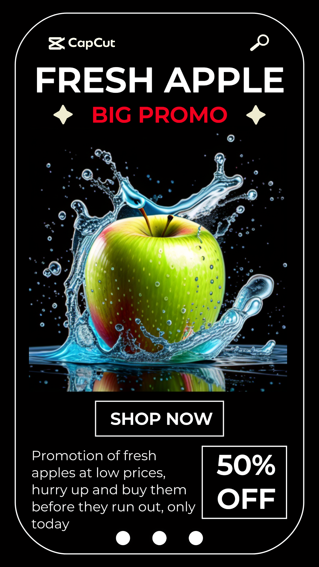 Promosi Penjualan Besar Apple Segar Tiktok Modern