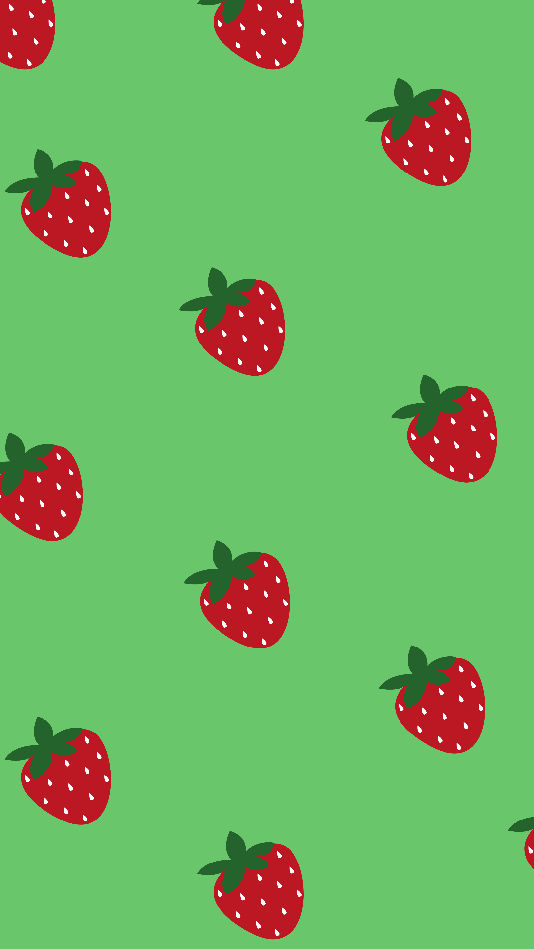 Papier peint affiche créative fraise