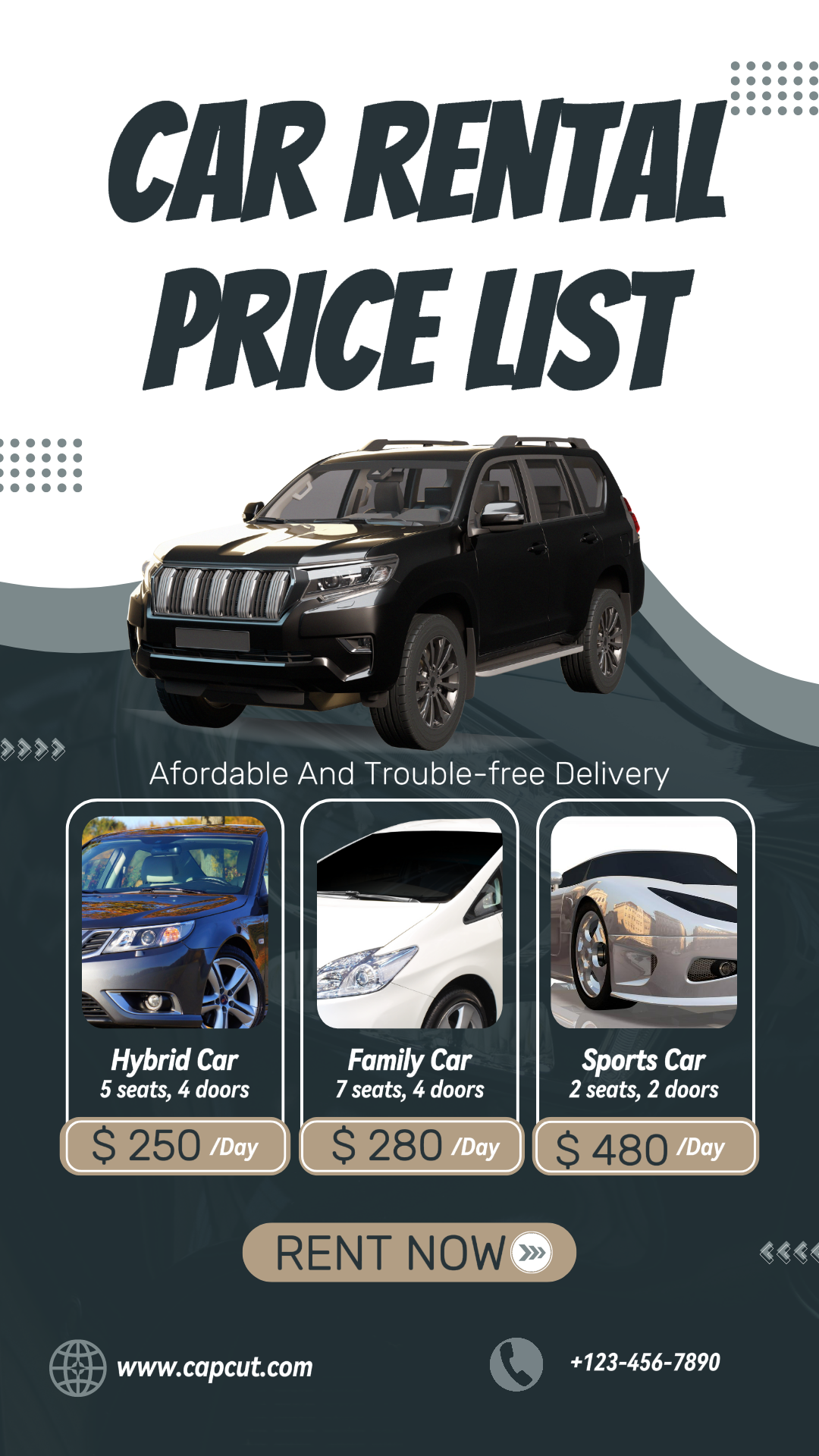 Cars - Marketing Poster Instagram Story modern