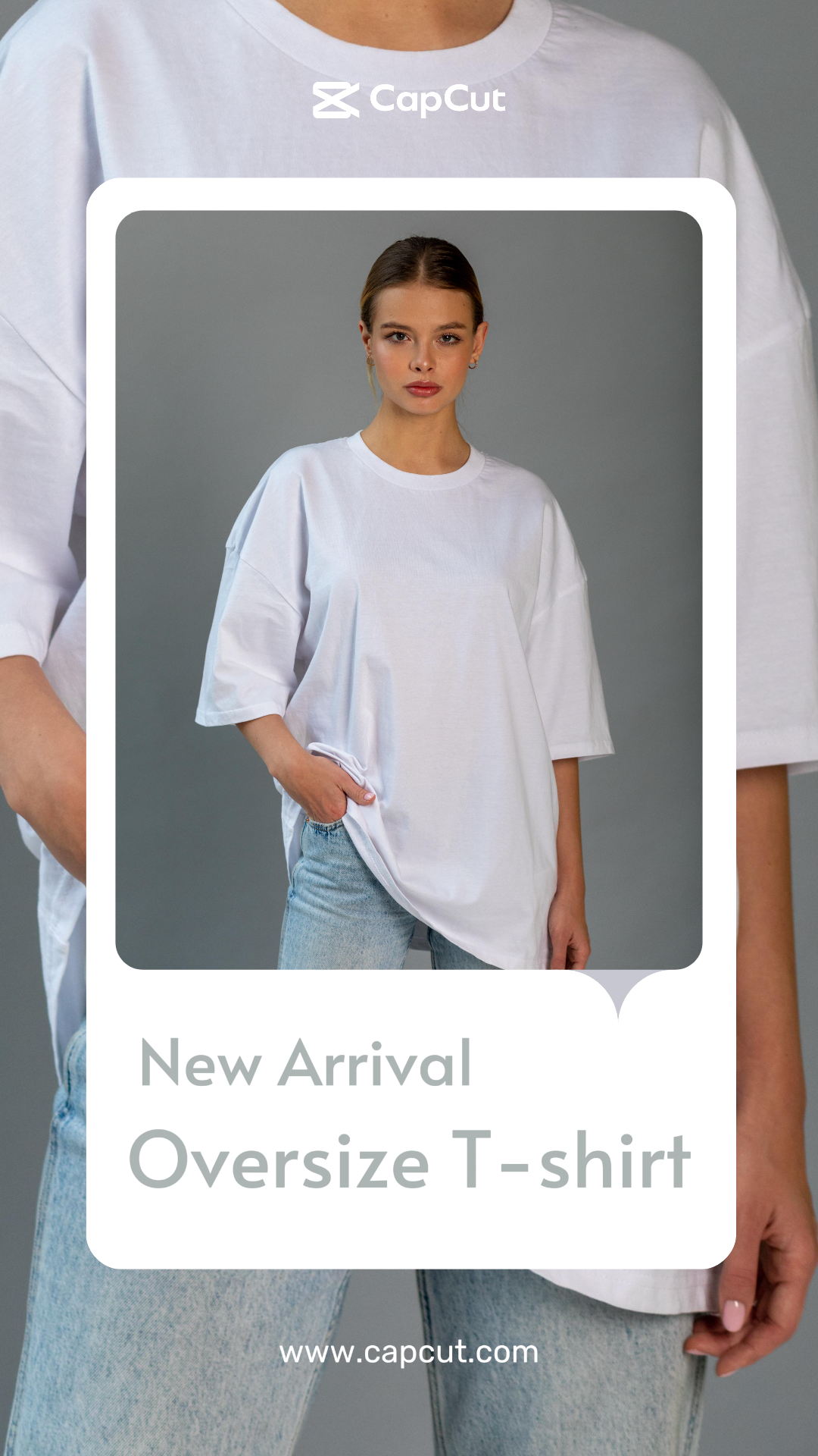 Ropa y zapatos camiseta marketing póster instagram historia gris