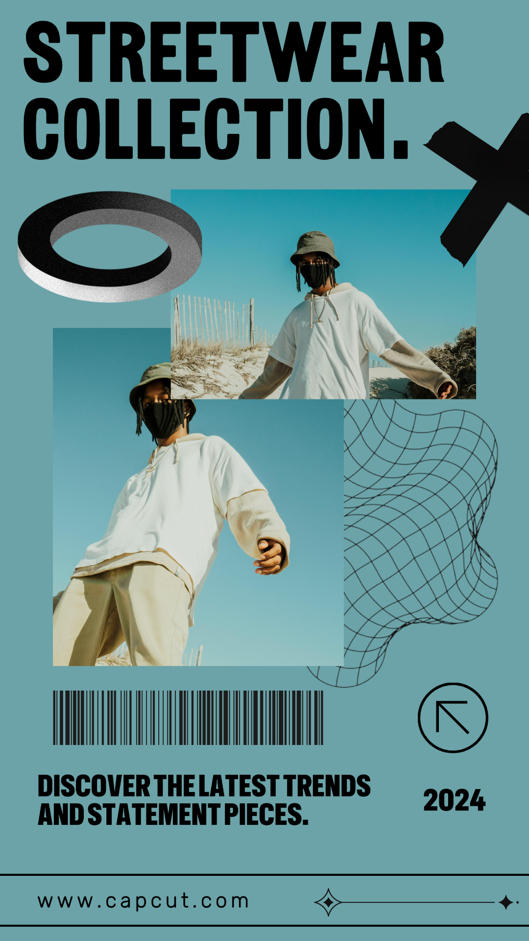 Estilo tom sobre tom - Pôster de marketing Roupas e sapatos histórias do instagram