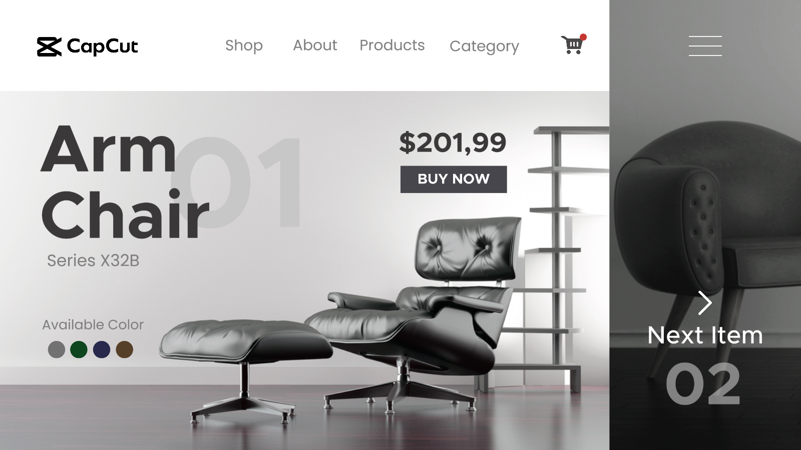 Arm Chair Display Product Twitter Post