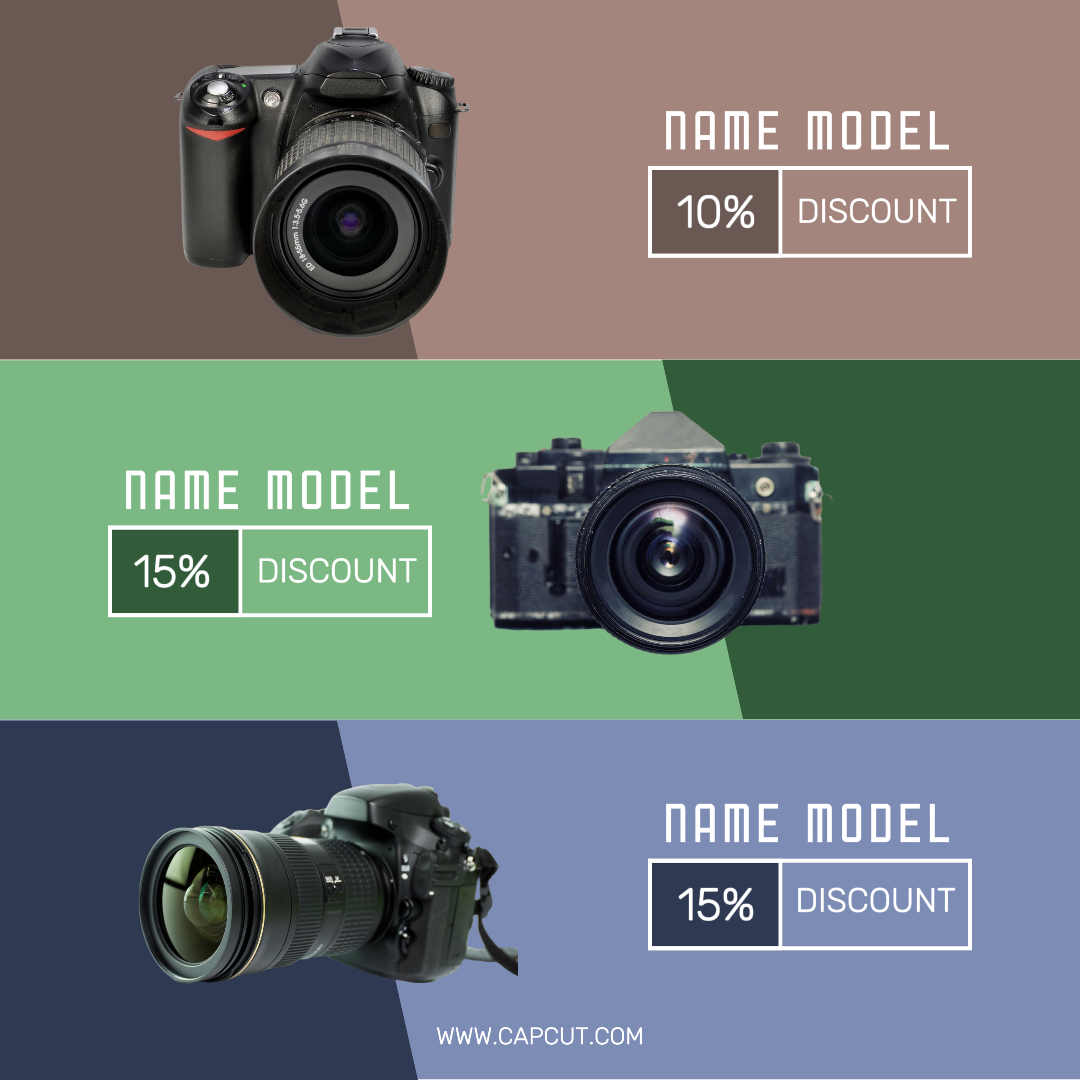 Electronic Discount Sale Camera Instagram Post