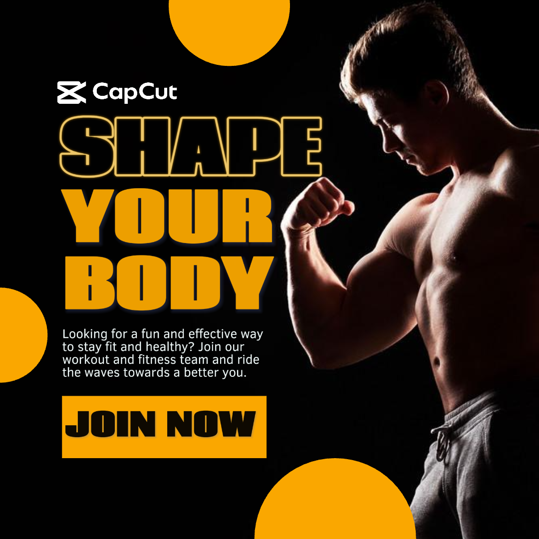 Schwarze Gym-Promotion