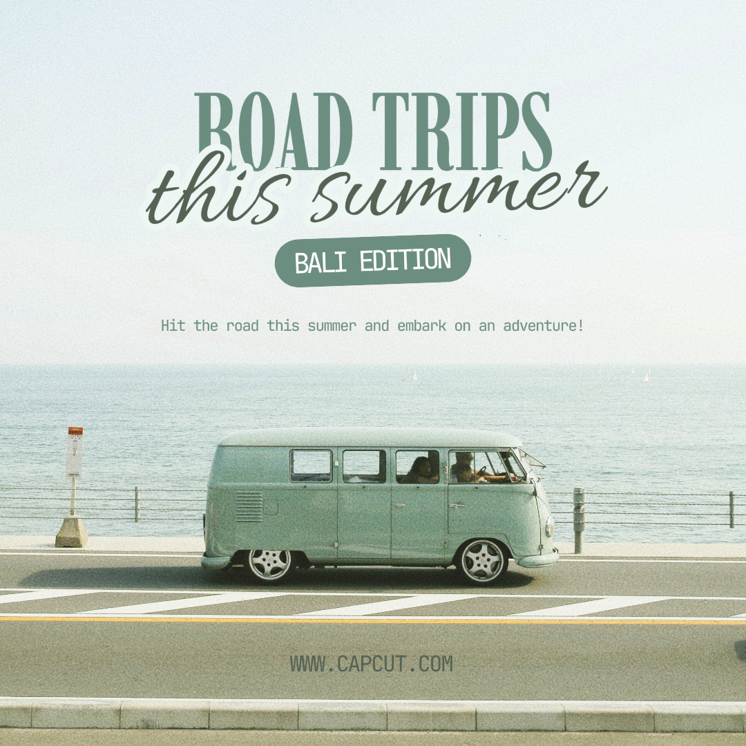 Viagem Criativo Poster TikTok Road Trips Neste Verão