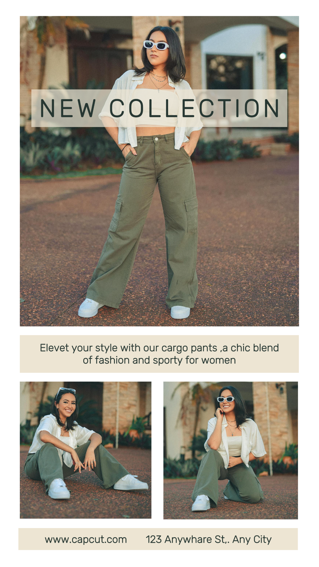 Ropa y Zapatos Nueva colección instagram story blanco y verde oscuro