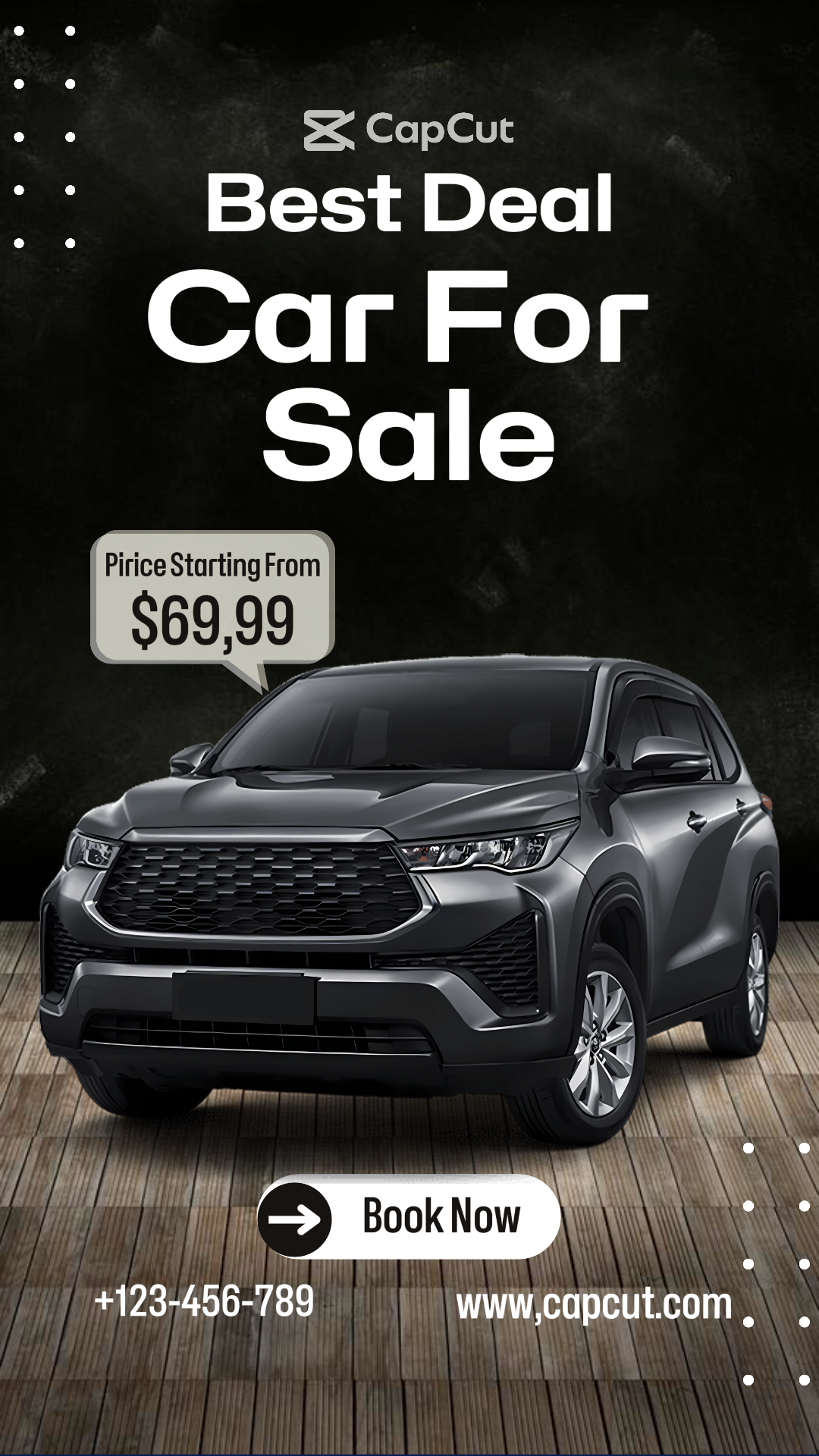 Cars Marketing Poster Car Sale Instagram Story