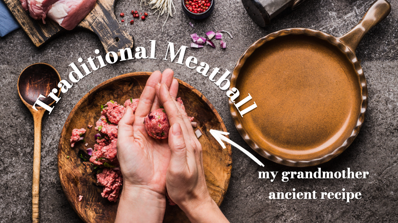 Youtube Thumbnail- Food Vlog Meatball Recipe