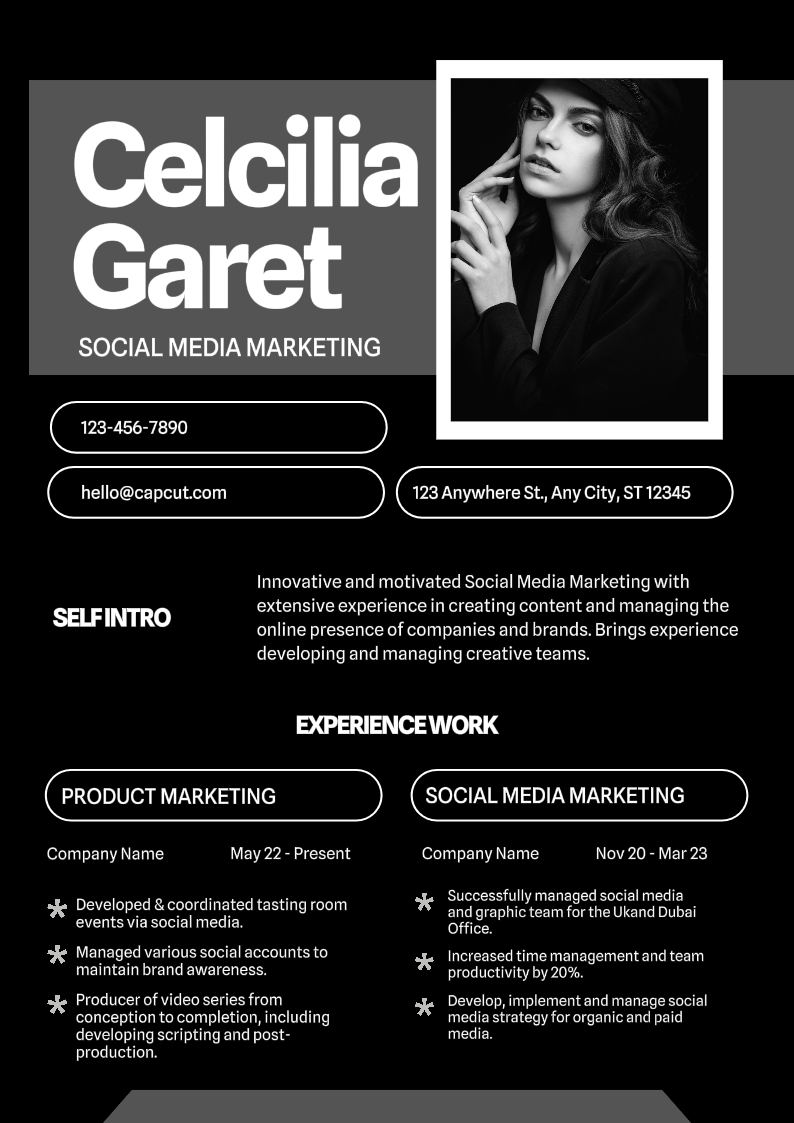 Outro for Video Resume Formal - Pippit