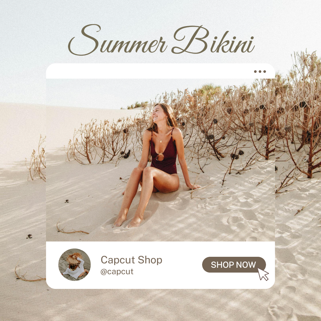 Clothing and Shoes Marketing Poster Summer Bikini Instagram Post