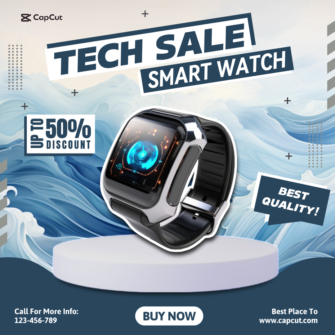 Venda de tecnologia - relógio inteligente - modelo de postagem IG