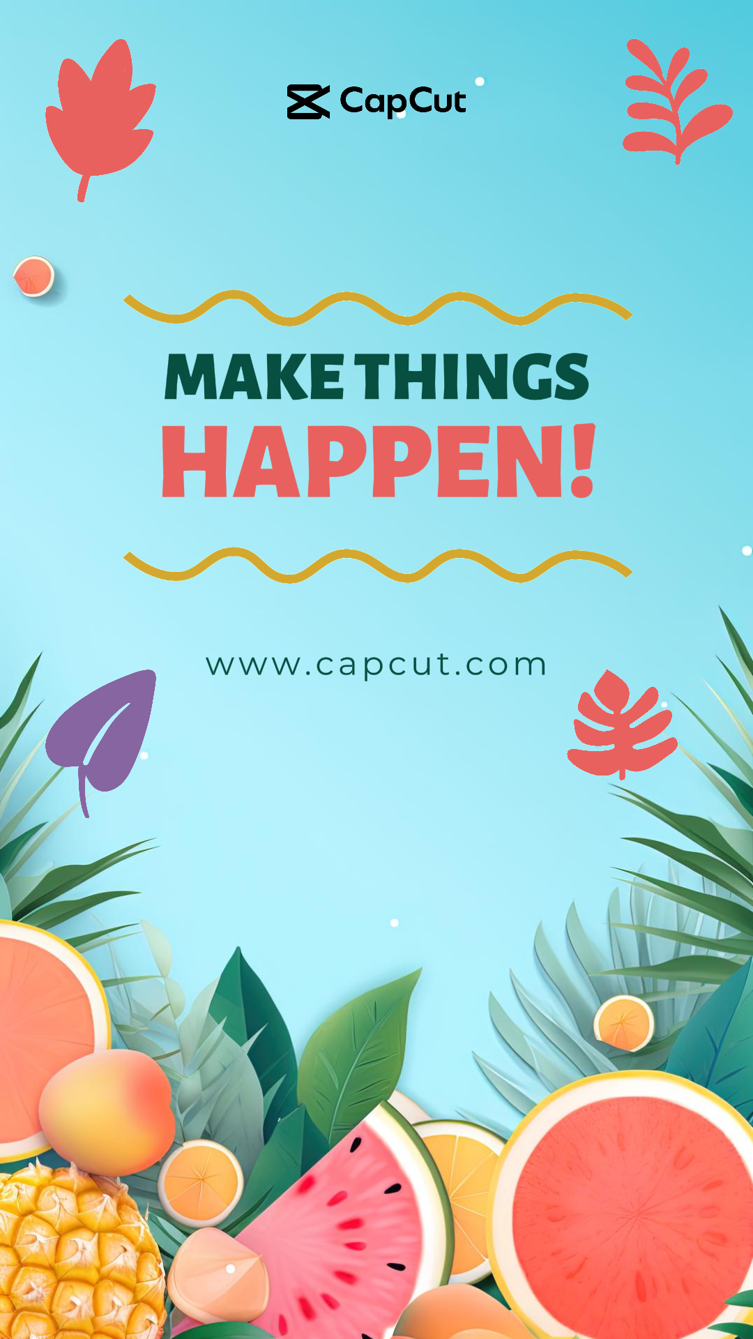 Allgemeines Hintergrundbild Kreatives Poster Tägliche Zitate Machen Sie Dinge möglich Instagram Story