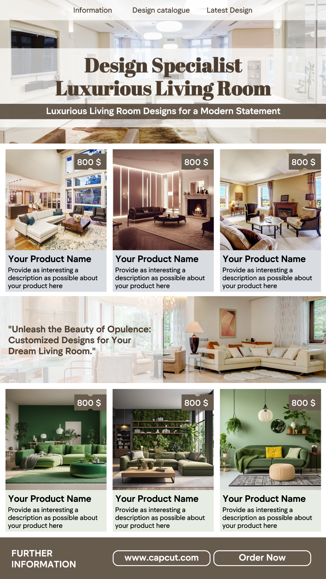 Conception de modèles d'entreprise Conception de salon de luxe spécialisé pour Instagram Story