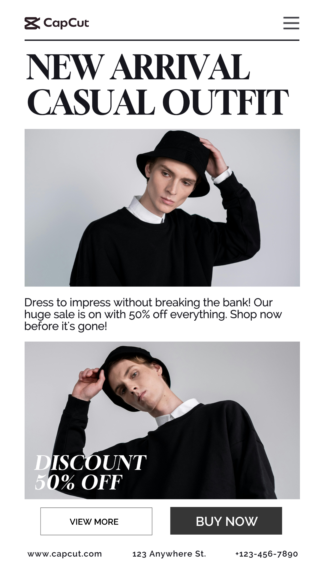 Clothing - Marketing Poster - Instagram Post - Men Fashion Sale