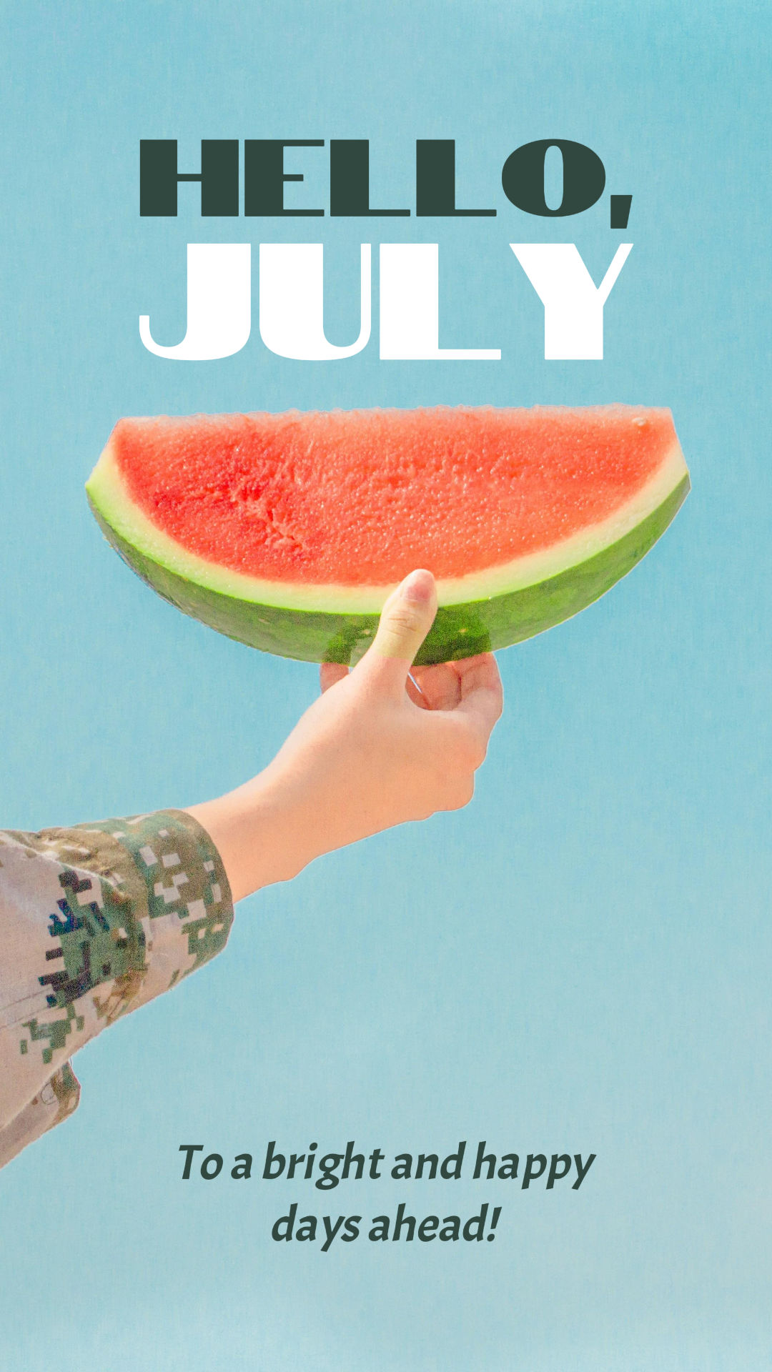 Fond d'écran - Bonjour Juillet