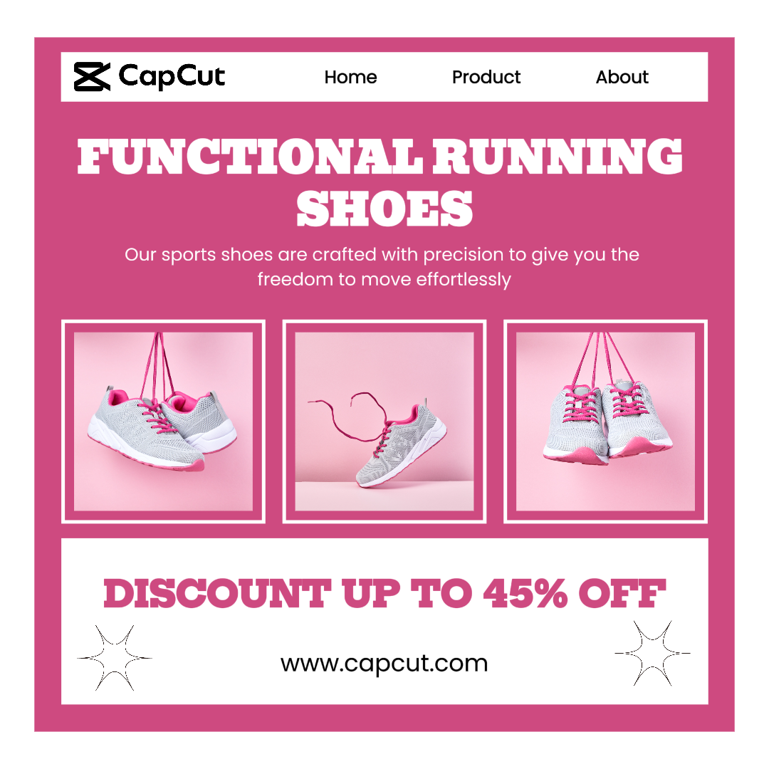 Facebook Ads - Sapatos de corrida de esportes e fitness