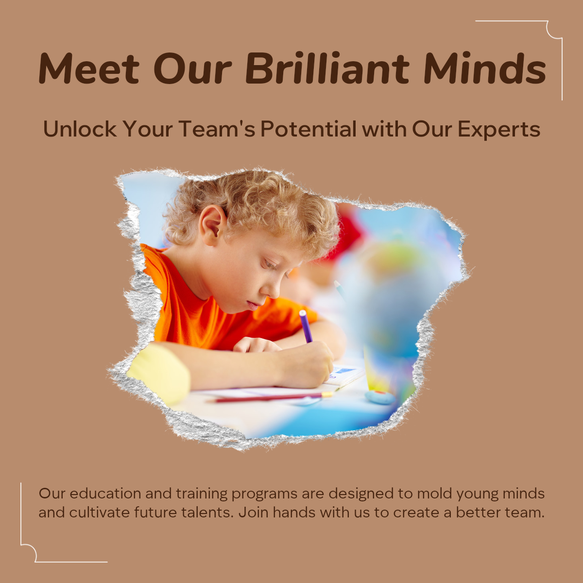 Educação e formação Introdução das equipas