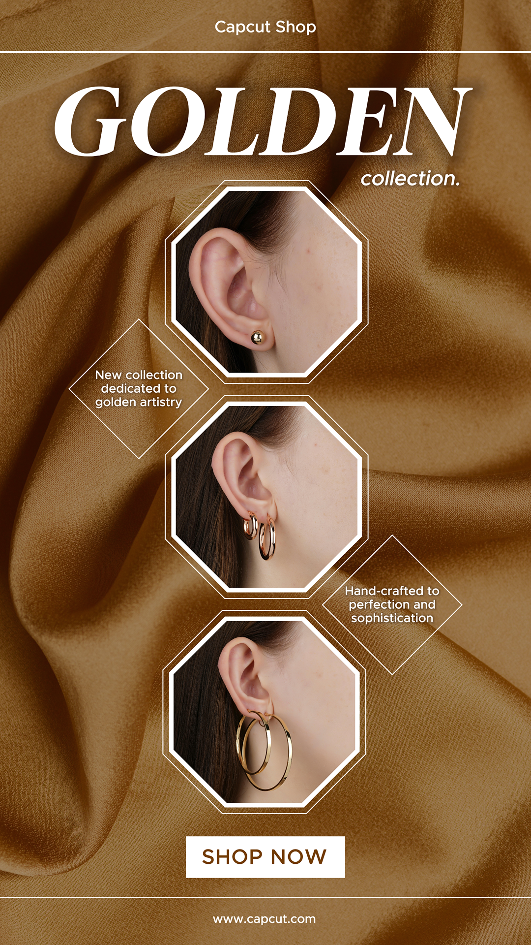 Golden Collection Schmuck Marketing Poster