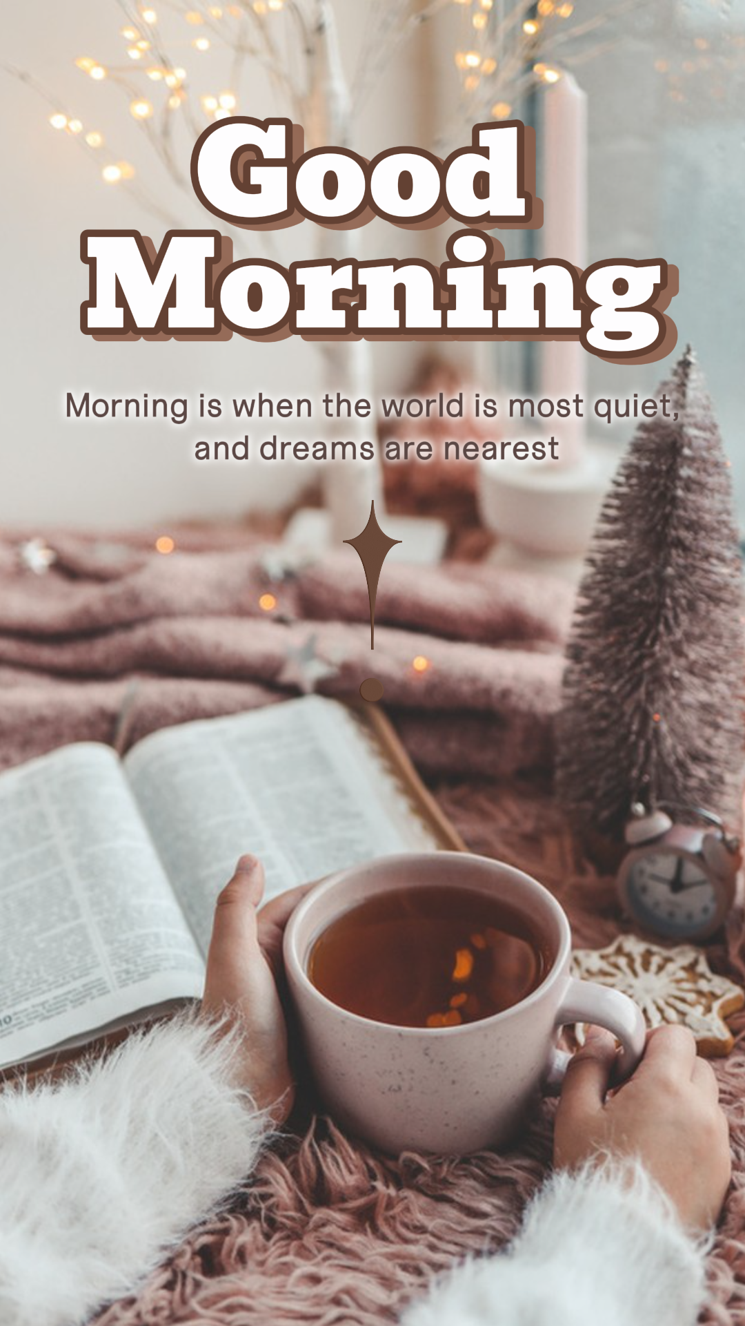 Pôster criativo em miniatura do Tiktok História do Instagram Bom dia