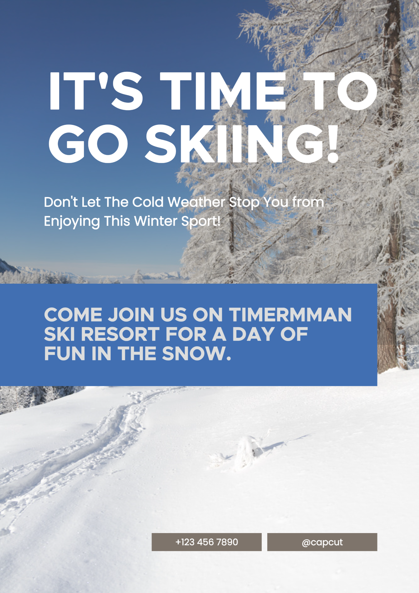 Ski de camp d'hiver non marketing