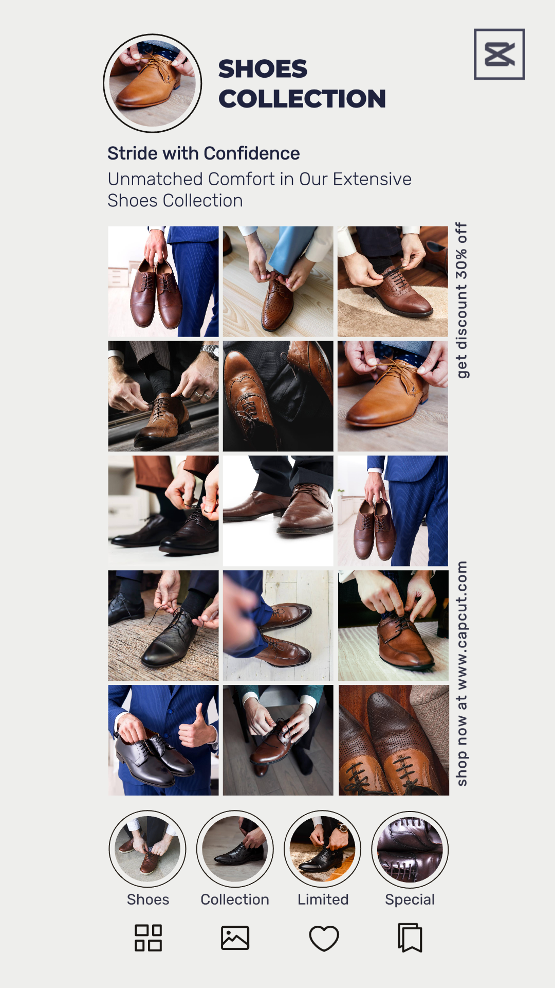 Clothing and Shoes TikTok Post Marketing Poster