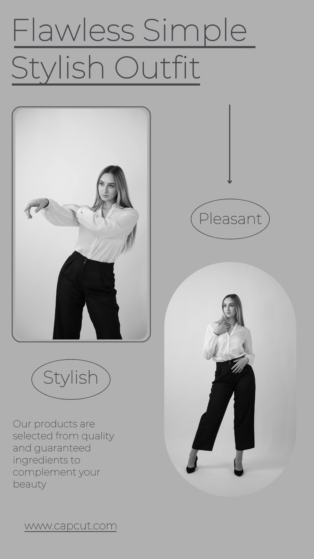 Ropa de marketing Historia general de Instagram Traje blanco y negro