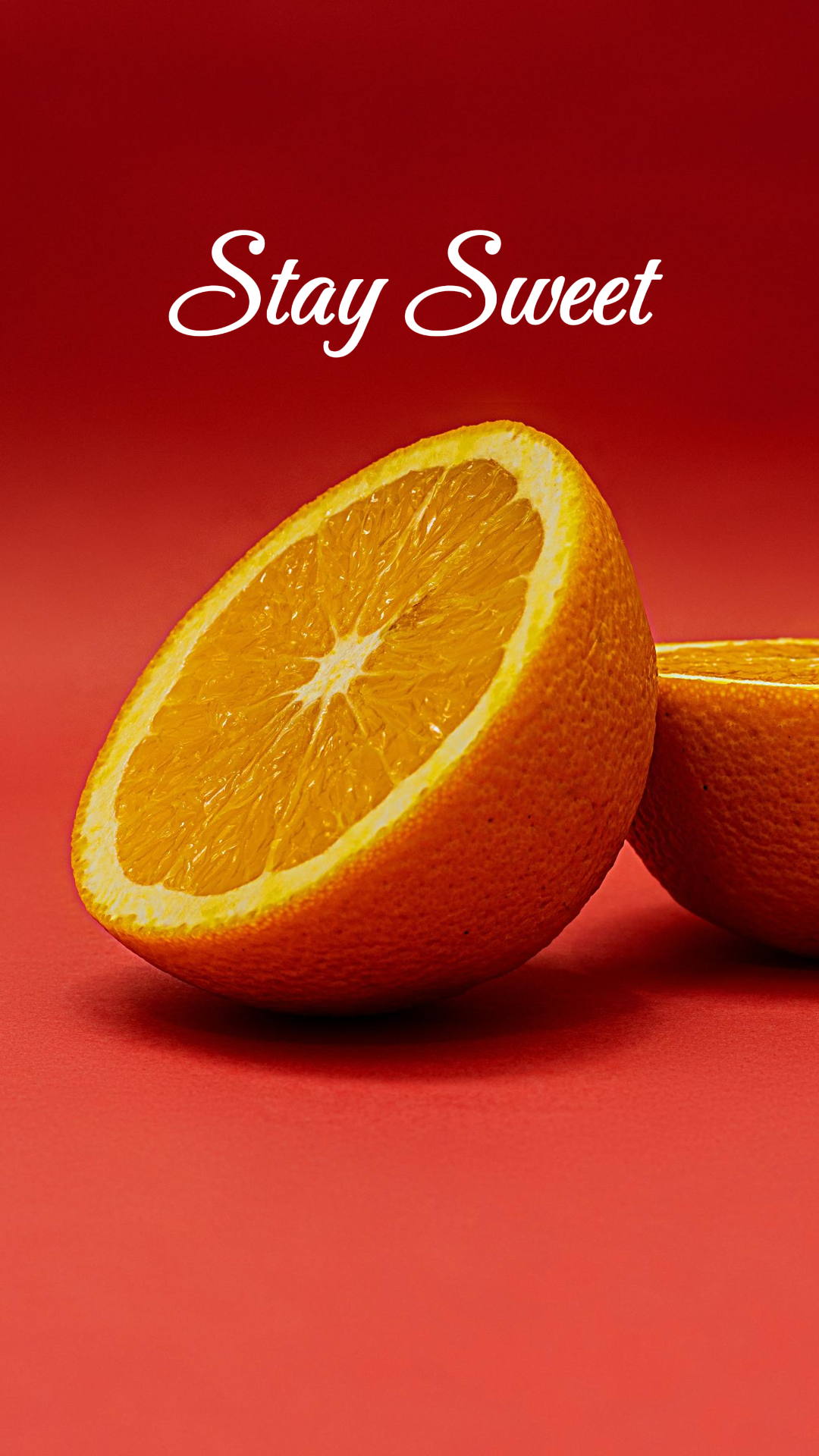 Papier peint affiche créative orange