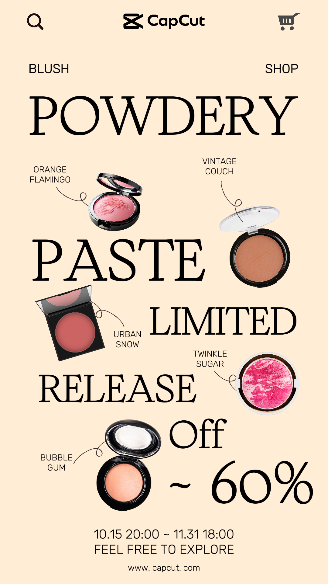 capcut template cover