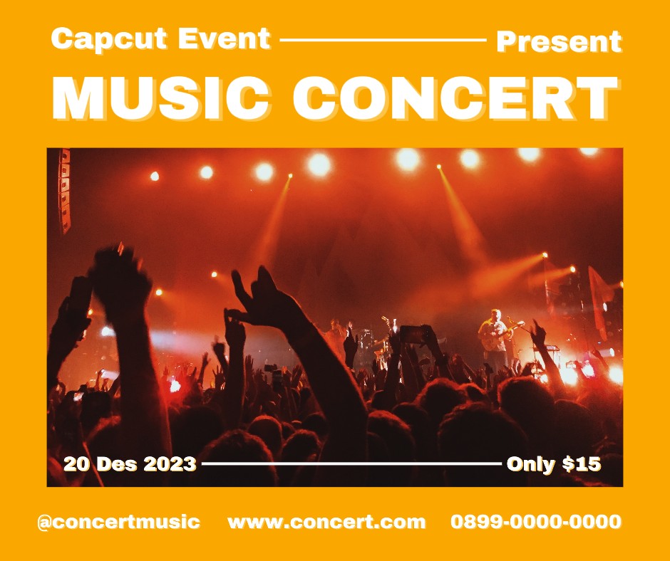 Autres concerts de musique Affichage Facebook Post